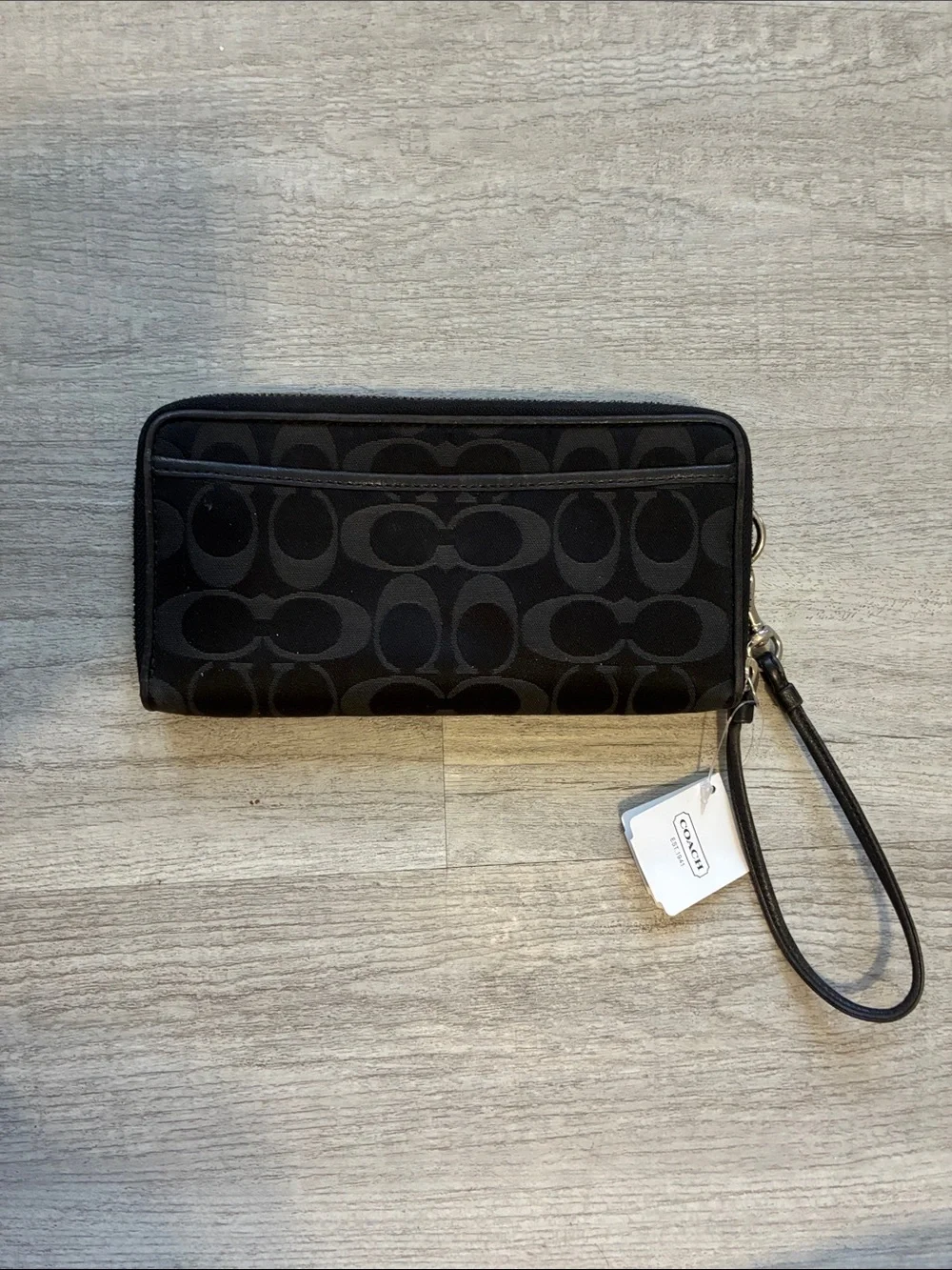 Coach wristlet signature
